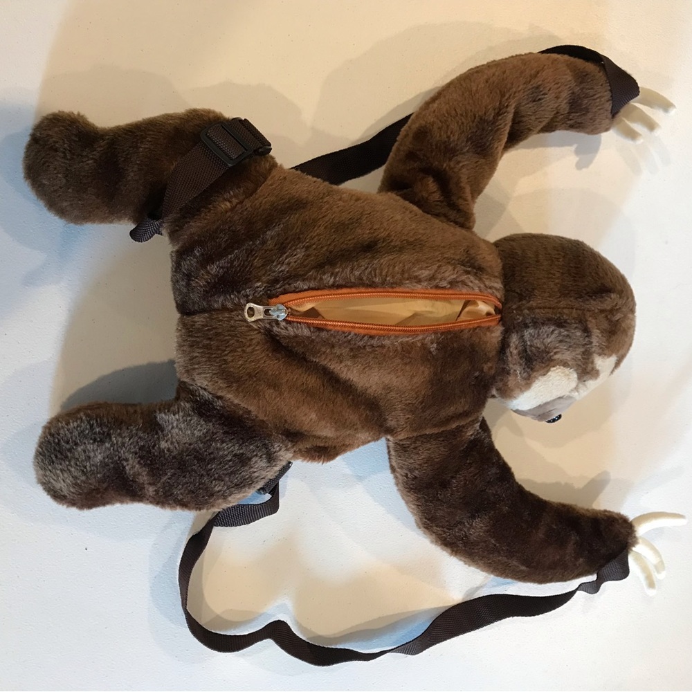 Brown Sloth Backpack - Picture 2 of 6